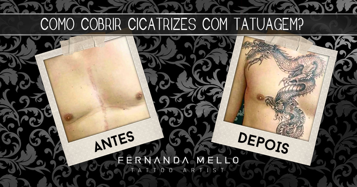 COMO COBRIR CICATRIZES COM TATUAGEM?